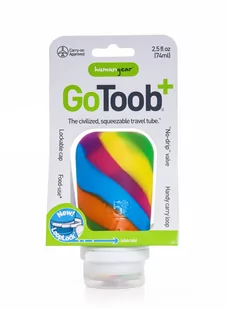 Podróżna silikonowa butelka na płyny Humangear GoToob+ M - rainbow - Butelki dla niemowląt - miniaturka - grafika 2