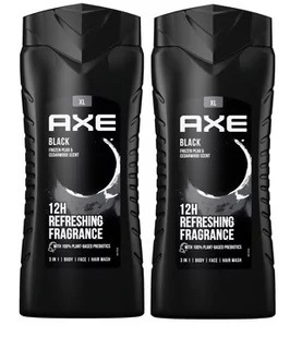 Axe Black, Żel pod prysznic, 2x400 ml - Żele pod prysznic dla mężczyzn - miniaturka - grafika 1