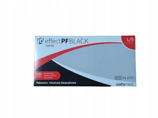 Rękawice Nitrylowe Czarne 100szt L Bezpudrowe Effect PF Black... - Fartuchy i rękawice kuchenne Rękawice Nitrylowe Czarne 100szt L Bezpudrowe Effect PF Black... - Fartuchy i rękawice kuchenne - miniaturka - grafika 1