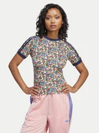 Koszulki i topy damskie - adidas T-Shirt Liberty London Cali JC7776 Kolorowy Slim Fit - miniaturka - grafika 1