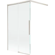 Parawany nawannowe - Mexen Rox parawan nawannowy 2-skrzydłowy rozsuwany 100 x 150 cm, transparent, nikiel szczotkowany - 8C9-100-003-97-00 - miniaturka - grafika 1
