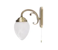 Lampy ścienne - Rabalux Annabella 8631 Lampa ścienna Kinkiet dekoracyjny 1x40W biały złoty - miniaturka - grafika 1
