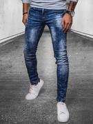 Spodnie męskie - Spodnie męskie jeansowe niebieskie Dstreet UX4079 - miniaturka - grafika 1
