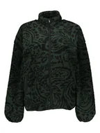 Odzież trekkingowa męska - ONLY & SONS Kurtka polarowa w kolorze ciemnozielono-czarnym - miniaturka - grafika 1