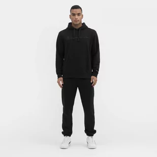 Męskie spodnie dresowe CHAMPION Elastic Cuff Pants - czarne - Spodnie sportowe męskie - miniaturka - grafika 1