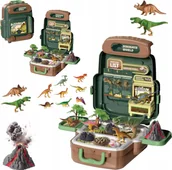 Plecaki - Duży Zestaw Dinozaurów Jaja Figurki W Walizce Plecaku Wulkan Dinozaury Xxxl - miniaturka - grafika 1