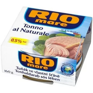 Rio Mare, Tuńczyk w sosie własnym w kawałkach, 160 g - Konserwy i dania rybne - miniaturka - grafika 1