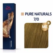 Farby do włosów i szampony koloryzujące - Wella Professionals Professionals Koleston Perfect ME+ Pure Naturals trwały kolor włosów odcień 7/0 60 ml - miniaturka - grafika 1