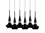 Lampy sufitowe - Azzardo Oświetlenie Lampa wisząca TASOS 6 Czarny (MD2095-6BL) - miniaturka - grafika 1