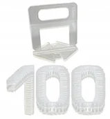 Narzędzia glazurnicze - Klips do poziomowania płytek 1.5 mm 100 sztuk - miniaturka - grafika 1