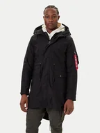 Kurtki męskie - Alpha Industries Parka Studio M-51 Fishtail 258112 Czarny Regular Fit - miniaturka - grafika 1