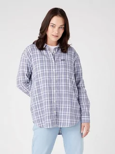 Bluzki damskie - Wrangler Koszula w kolorze niebiesko-białym - grafika 1
