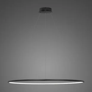 Lampa wisząca Ledowe Okręgi No.1 Φ120 cm in 3k czarna ściemnialna Altavola Design - Lampy sufitowe - miniaturka - grafika 1