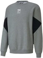 Bluzy męskie - Bluza męska sportowa Puma Rebel Crew r.M szara - miniaturka - grafika 1