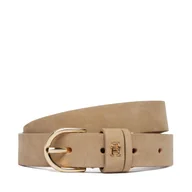 Paski - Pasek Damski Tommy Hilfiger Essential Effortless 2.5 Nubuck AW0AW17762 Beżowy - miniaturka - grafika 1