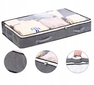 Pokrowce na ubrania - Pokrowiec Duży Organizer na odzież pościel torba koc XL pod łóżko solidny - miniaturka - grafika 1