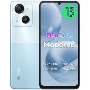 Oscal Modern 8 16GB/128GB Niebieski - Telefony komórkowe - miniaturka - grafika 1