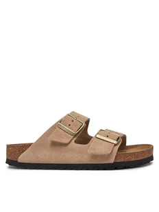 Birkenstock Klapki Arizona zamsz 1029260 Beżowy - Klapki i japonki damskie - miniaturka - grafika 1