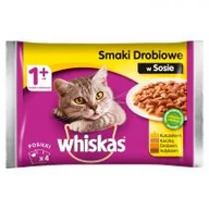 Mokra karma dla kotów - Whiskas Drobiowe danie w sosie saszetka 6x(4x100g) - miniaturka - grafika 1