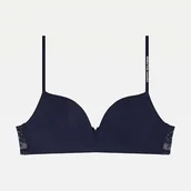 Biustonosze - Tommy Hilfiger biustonosz push-up niebieski rozmiar 80A - miniaturka - grafika 1