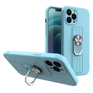 Etui i futerały do telefonów - Hurtel Ring Case silikonowe etui z uchwytem na palec i podstawką do iPhone SE 2020 / iPhone 8 / iPhone 7 jasnoniebieski - miniaturka - grafika 1