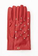 Rękawiczki - Rękawiczki damskie z ozdobnymi dżetami - Monnari - miniaturka - grafika 1