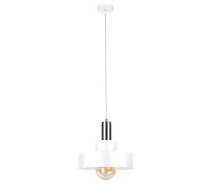 Żyrandol na lince IZA 1xE27/60W/230V biały/chrom błyszczący - Lampy sufitowe - miniaturka - grafika 1