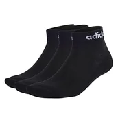 Rajstopy - adidas, Linear Ankle Socks Cushioned Socks 3 Pairs, Rajstopy, Biały L, Wielbiciel Unisex - miniaturka - grafika 1