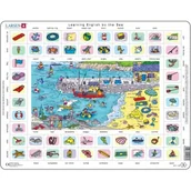 Puzzle - Puzzle 70 el. Nauka angielskiego Nad morzem Larsen - miniaturka - grafika 1