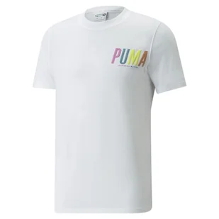 Koszulka męska Puma SWXP GRAPHIC biała 53362302-S - Koszulki męskie - miniaturka - grafika 1