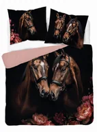 Pościel - Pościel bawełniana Holland Natura 160x200 Konie - miniaturka - grafika 1