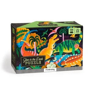 Puzzle świecące w ciemności 100 el. Park dinozaurów Mudpuppy - puzzle - Puzzle - miniaturka - grafika 1