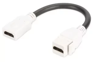 Digitus Moduł Keystone HDMI z kablem 12cm łącznik do gniazd i pustych paneli żeński/żeński biały (DN-93403) - Pozostałe akcesoria sieciowe - miniaturka - grafika 1