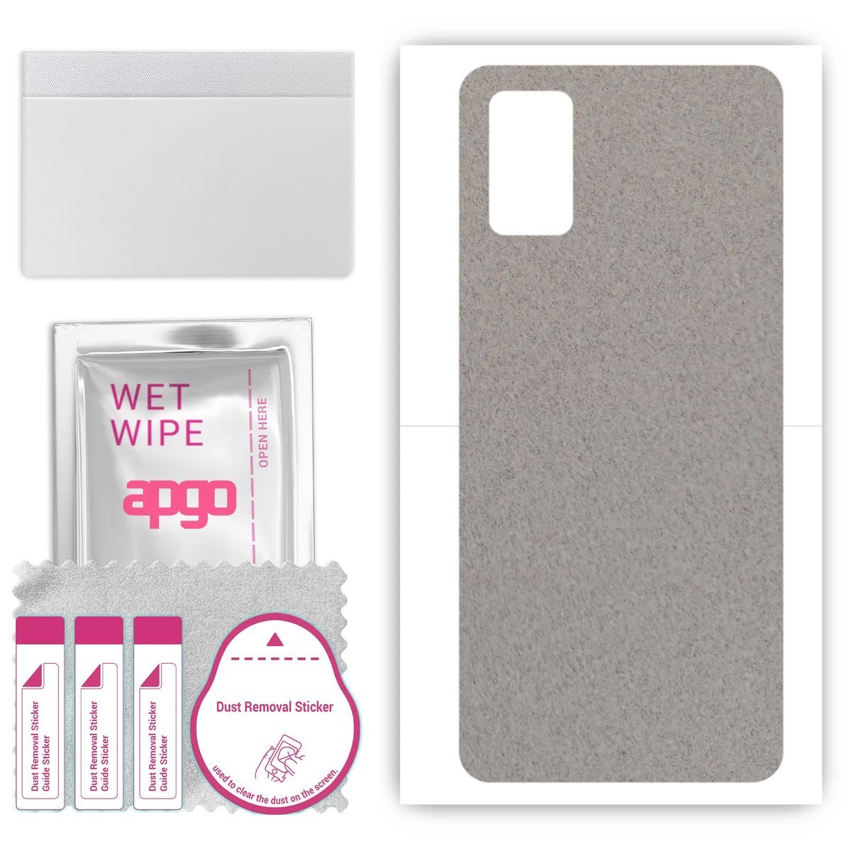 Folia naklejka skórka strukturalna na TYŁ Zamsz do HTC Desire 21 Pro 5G - Zamsz Szary - apgo SKINS