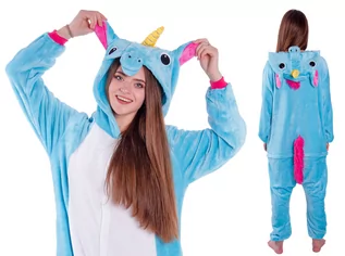 Piżamy chłopięce - Jednorożec Niebieski Piżama Kigurumi 176 - grafika 1