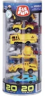 Zabawki zdalnie sterowane - Elefun Zestaw metalowych pojazdów w skali 1:64 20 sztuk - miniaturka - grafika 1