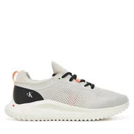 Sneakersy damskie - Sneakersy Calvin Klein Jeans Eva Runner Sock Mg Tech YW0YW01855 Szary - miniaturka - grafika 1