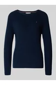Swetry damskie - Sweter o kroju regular fit z czystej bawełny - Tommy Hilfiger - miniaturka - grafika 1