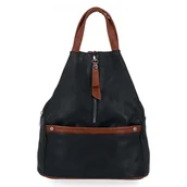 Torebki damskie - Uniwersalny Plecak Damski firmy Herisson 1552L2045 Czarny/Brązowy - miniaturka - grafika 1