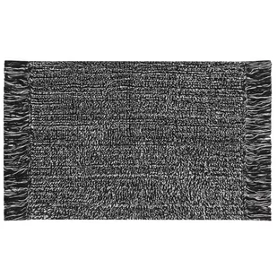 Dywan 50 x 70 Łazienkowy Lana Czarny+Biały - Dywaniki łazienkowe - miniaturka - grafika 1