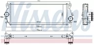 Chłodnice - NISSENS Chłodnica powietrza doładowującego 96225 - miniaturka - grafika 1