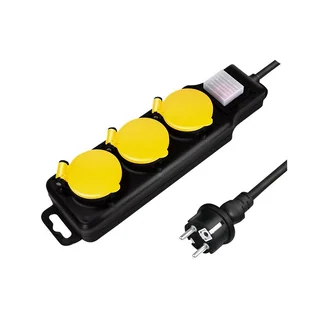 LogiLink 3 gniazda IP44 1.5m LPS253 - Listwy zasilające - miniaturka - grafika 1