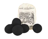 Środki do prania - Smart Wash Kule z Wełny do Suszarek 6szt CZARNE - miniaturka - grafika 1