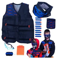 Zabawki militarne - Zestaw Kamizelka Taktyczna Strzałki Magazynek Akcesoria Okulary Komandos - miniaturka - grafika 1