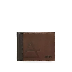Adept Jim poziomy portfel z portfelem brązowy 11,5 x 8 x 1 cm skóra, brązowy, torba poprzeczna z portfelem, brązowy, Torba poprzeczna z portfelem - Torebki damskie - miniaturka - grafika 1