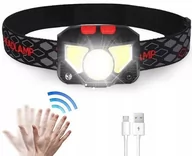 Latarki - Latarka Czołowa Led Na Akumulator Czujnik Ruchu - miniaturka - grafika 1