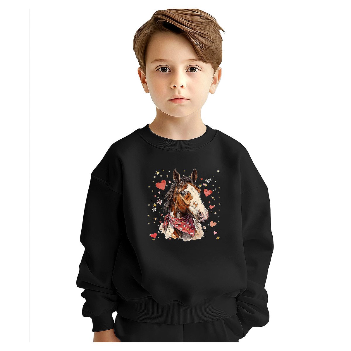 BLUZA DZIECIĘCA KOŃ SERCA 104 DLA CHŁOPCA DZIEWCZYNKI