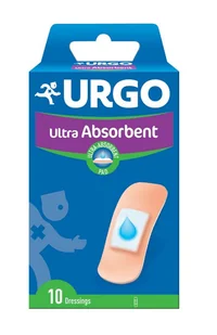 Polfa LABORATORIA SP Z O.O URGO Ultra Absorbent plastry 10 sztuk - Apteczki i materiały opatrunkowe - miniaturka - grafika 1
