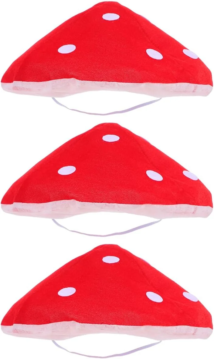 CZAPKA GRZYB DUŻA CZERWONA W KROPKI PRZEBRANIE KOSTIUM COSPLAY LEKKA