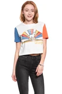 Koszulki i topy damskie - WRANGLER T SHIRT DAMSKI CROP TEE EGRET OFF WHITE W7382GFIO 112131030 - Wrangler - miniaturka - grafika 1
